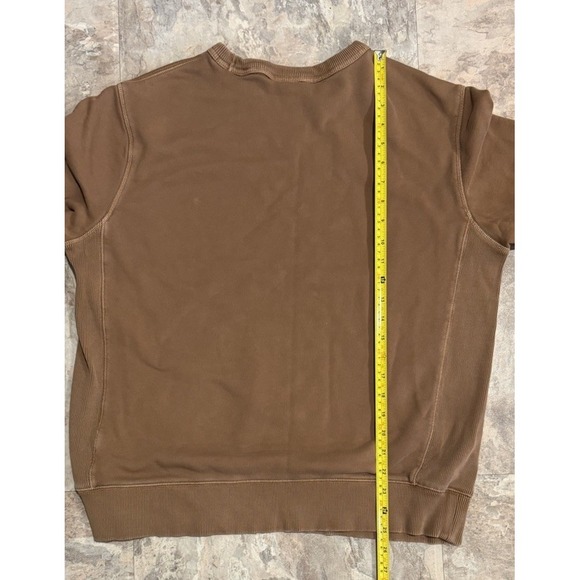 Banana Republic 100% Cotton Brown Crew Neck Sweatshirt Size Large Cozy Soft - Picture 6 of 6